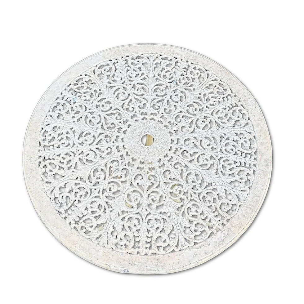 Thumbnail: Ornate Cast Iron Outdoor Bistro Set