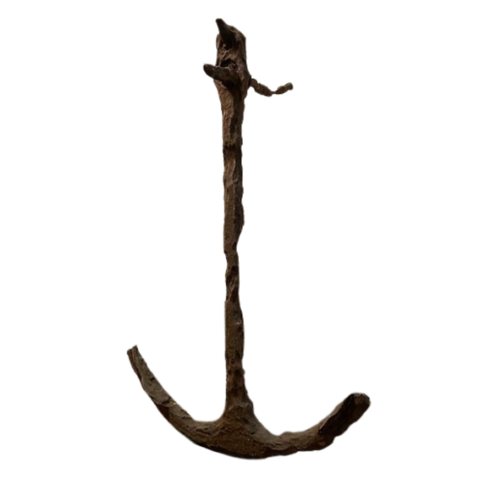 Thumbnail: Antique Large Iron Ship Anchor