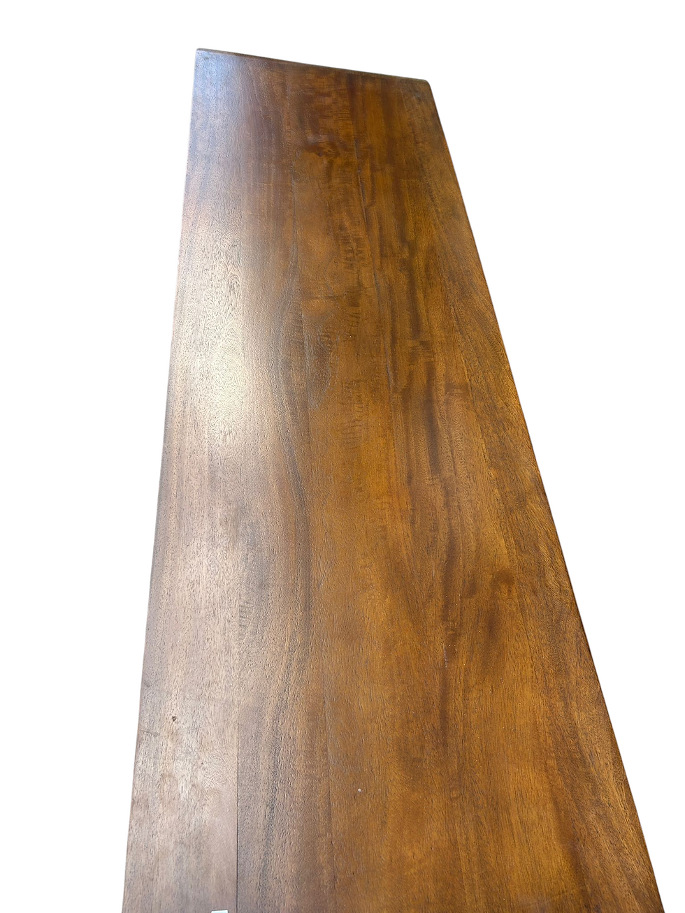 Thumbnail: Solid dark wood sideboard / TV unit with rounded edges