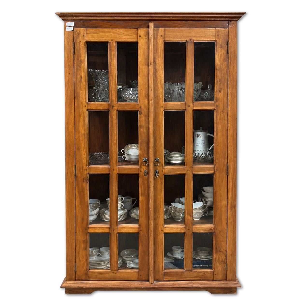 Large Rustic Timber Display Cabinet