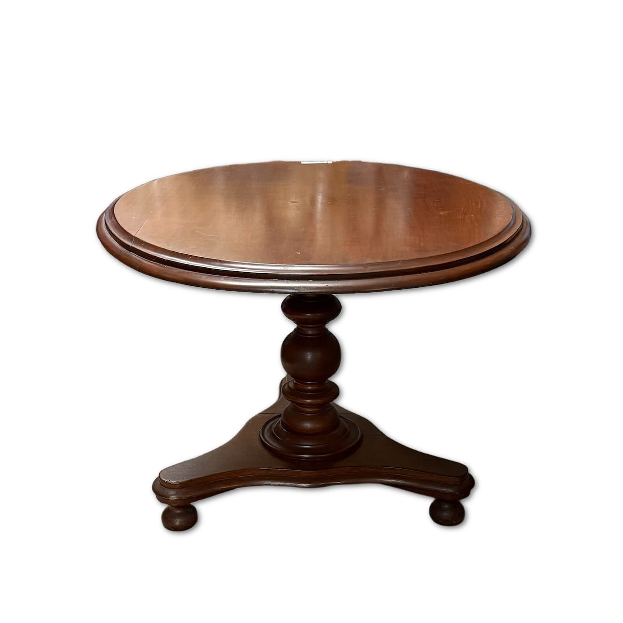 Classic Oval Wooden Dining Table with Pedestal Base