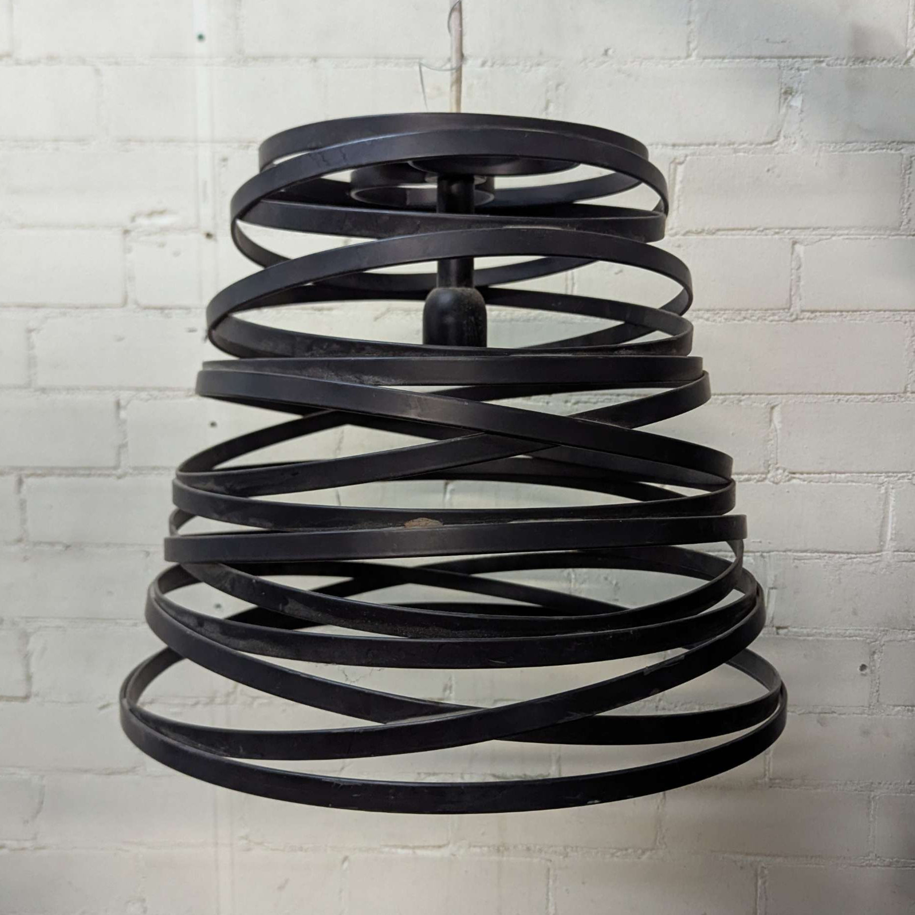 Modern Minimalist Black Spiral Light Shade