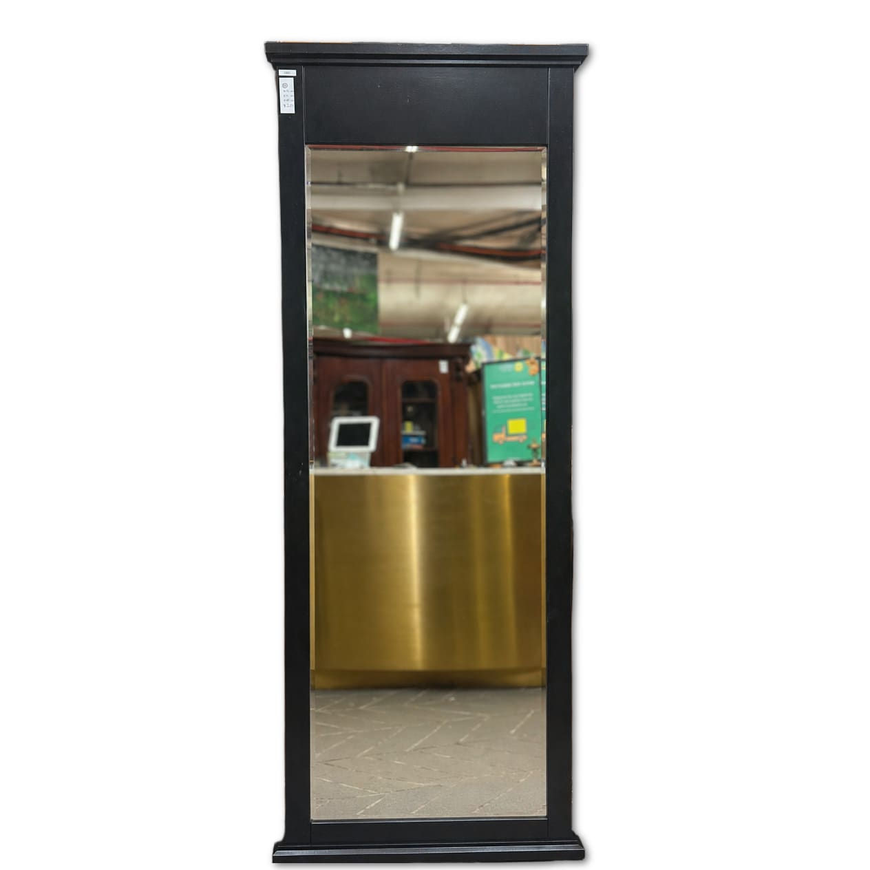 Contemporary Full-Length Mirror in Black