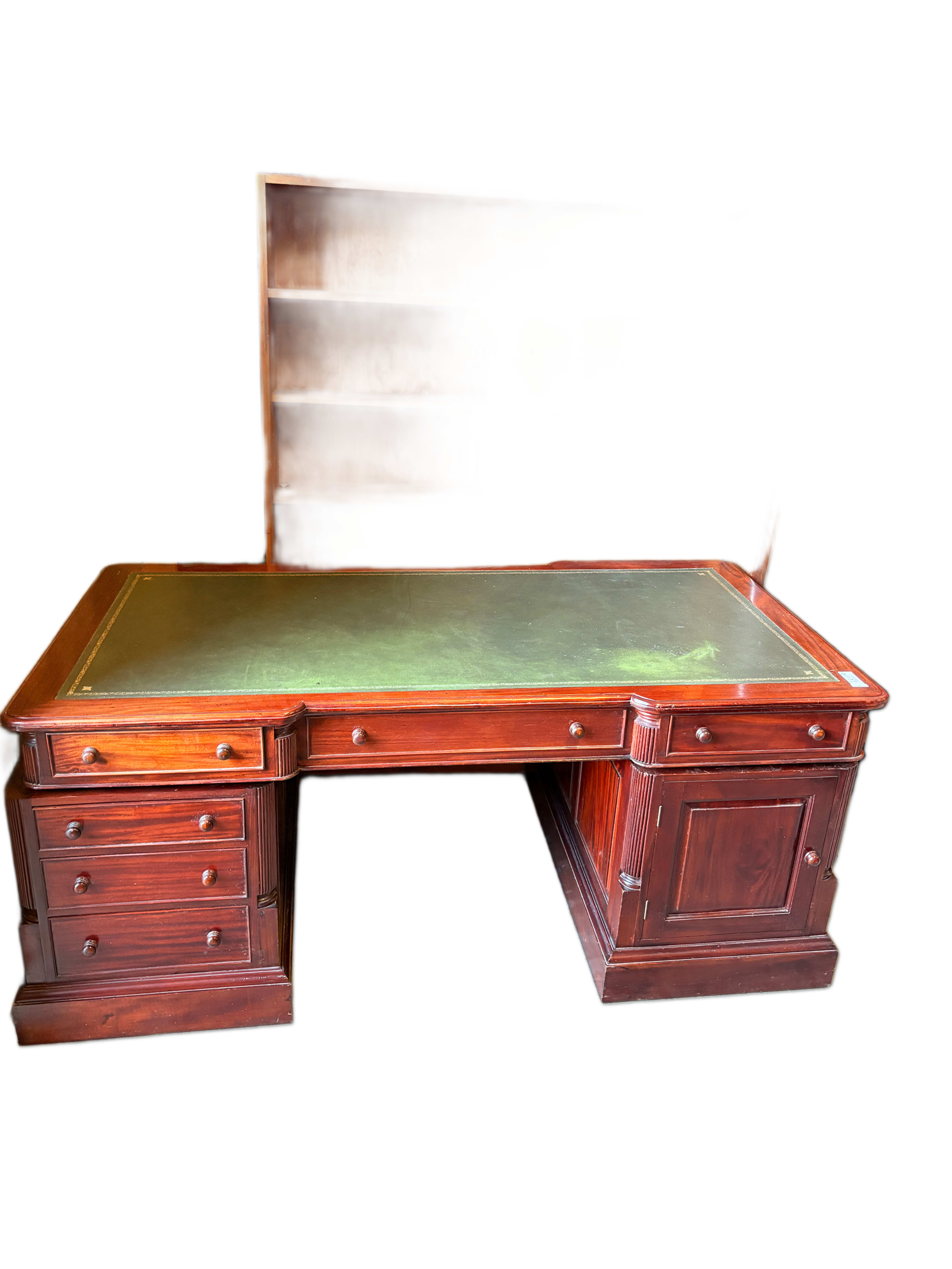 Vintage Mahogany Partners Desk