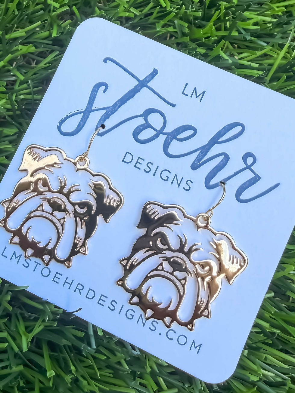Thumbnail: Tiger + Bulldogs Mascot Earrings 