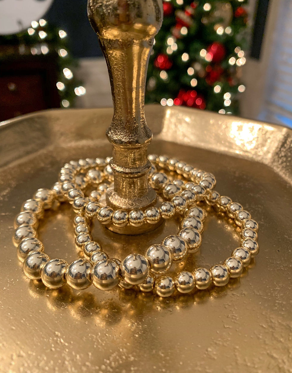 Thumbnail: Gold Gloss Bracelet Trio 