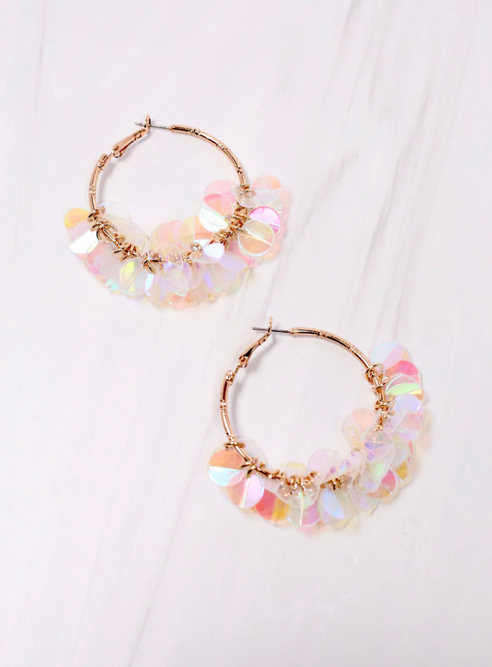 Thumbnail: Sienna Sequin Hoop Earrings
