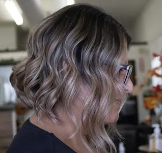 Pam Furze Creations, Patterson Hair Salon, Patterson Hair stylilst, Gray hair coverage, :Balayage, Highlights, Gray coverage, Deep conditioning