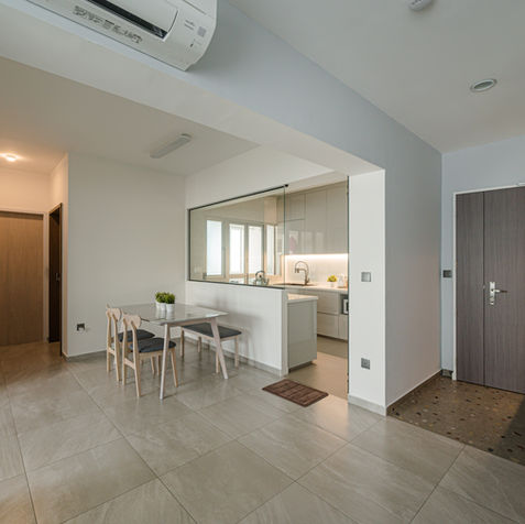 Newly Renovated HDB BTO with fresh design ideas for kitchen, bathroom, living room & study