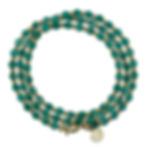 Thumbnail: Vine Embrace - 14K Gold Emerald Wrap Bracelet (4mm)