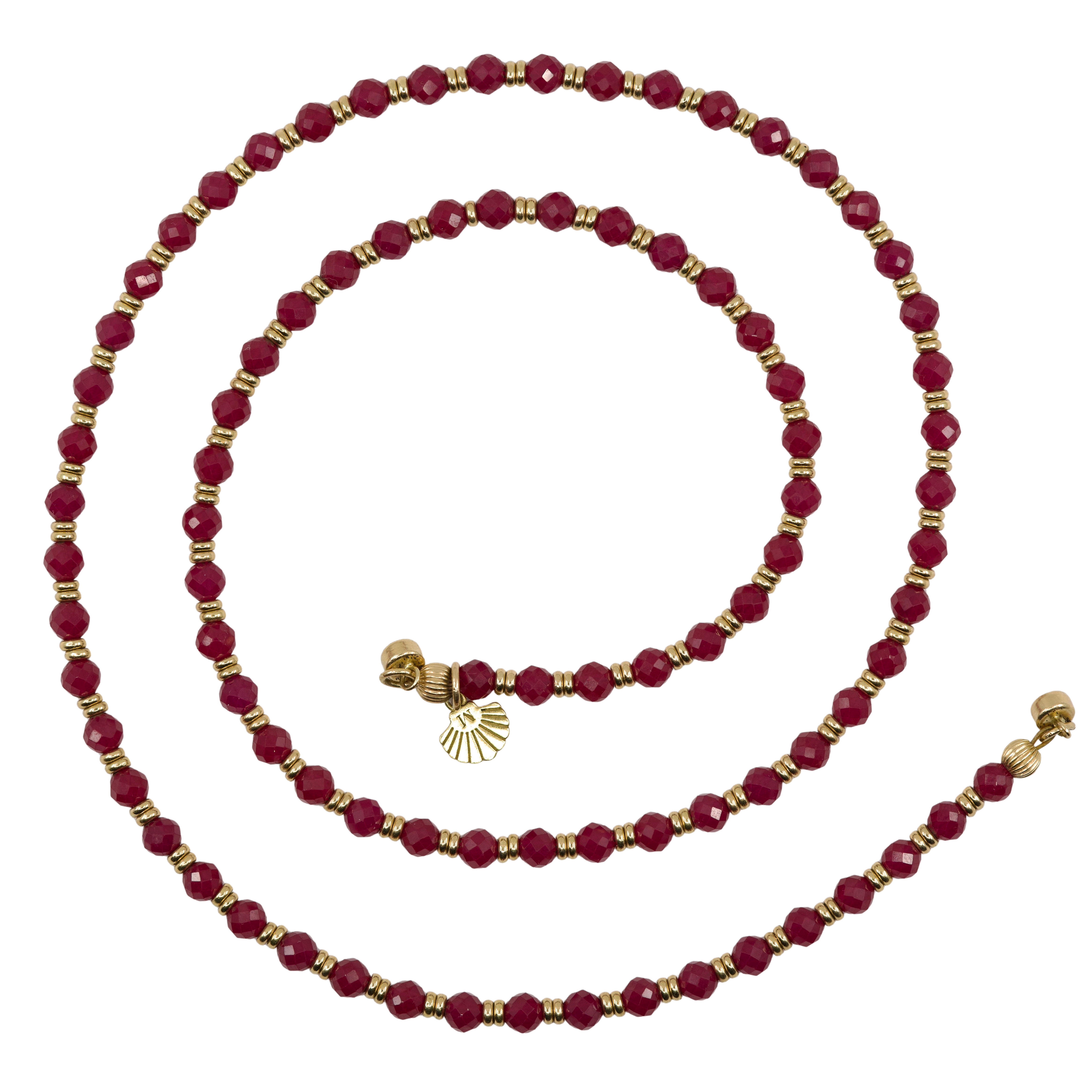 Cherry Season - 14K Gold Rubies (4mm)