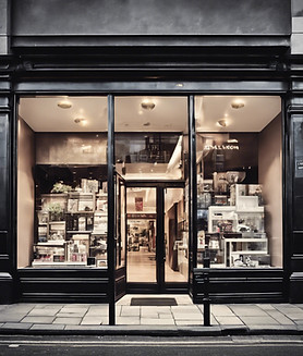 Shop front respray black upvc