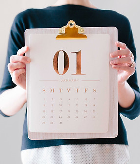 Visualizzazione del calendario di gennaio