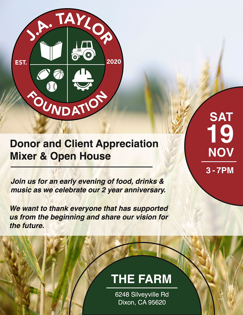 JAT Donor Mixer Flier