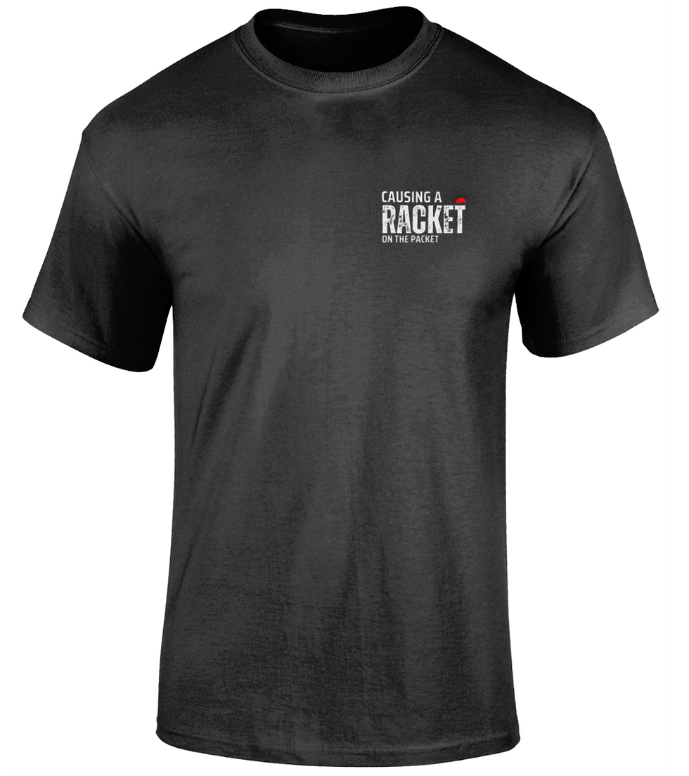 Thumbnail: Causing a Racket Tee