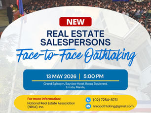 Face-to-Face Oathtaking of the New Real Estate Salespersons