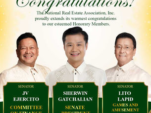 NREA Congratulates Its Honorary Members and the New Senate Leadership