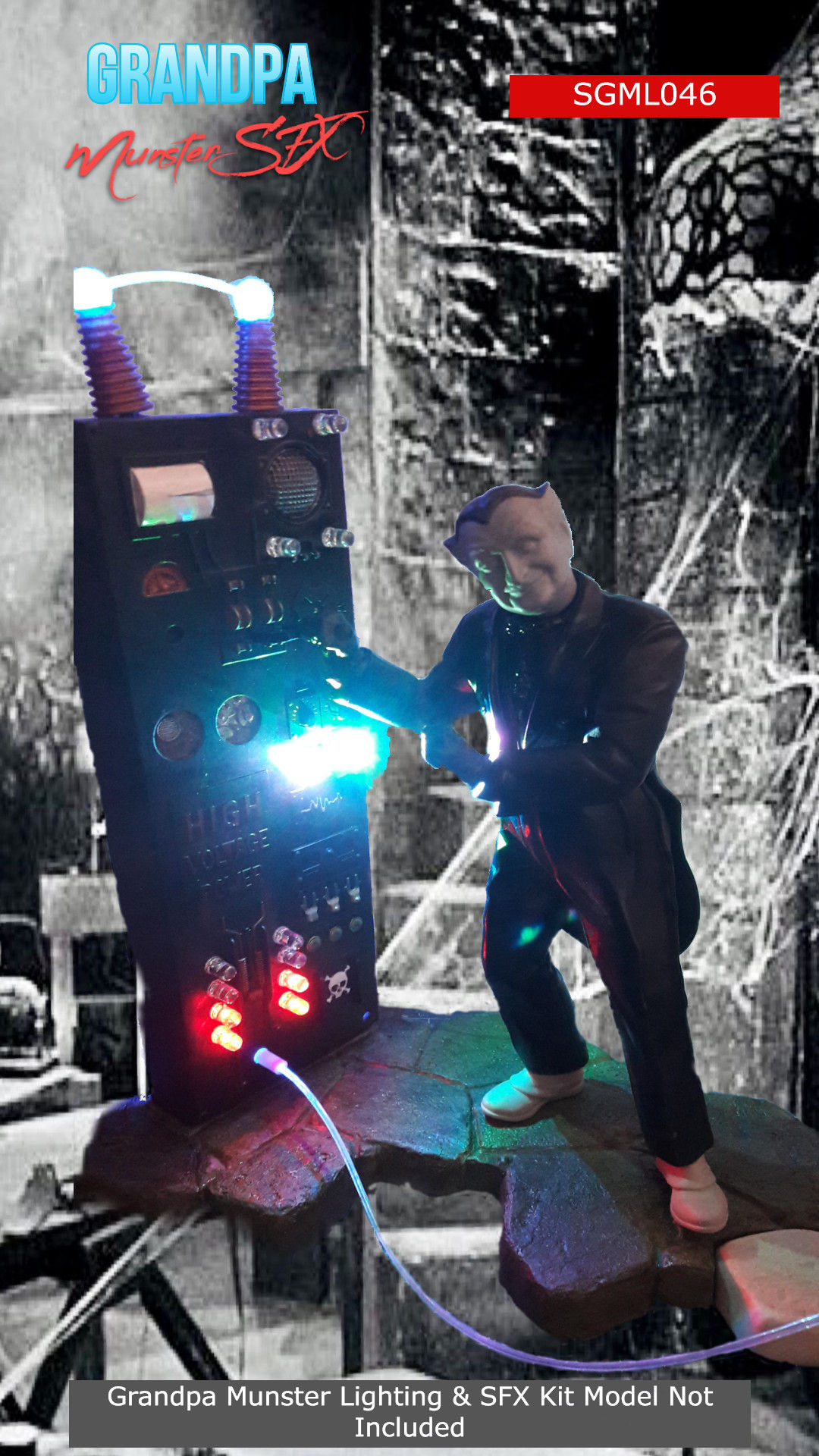 Moebius Models Grandpa Munster Lighting Kit With SFX