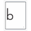 Thumbnail: Small Manuscript Alphabet Cards (small pocket chart size)