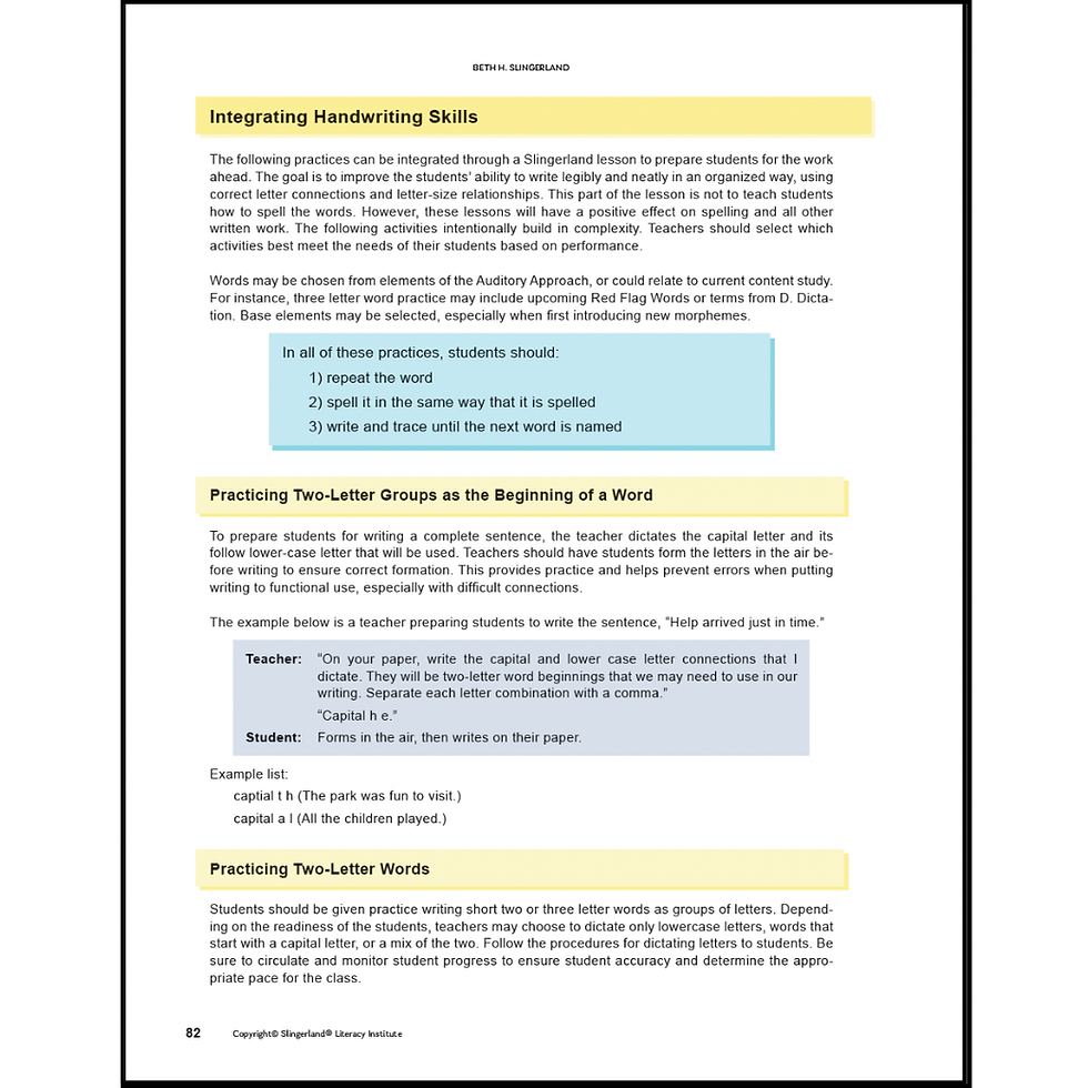 Thumbnail: The Slingerland® Approach to Teaching Cursive Handwriting