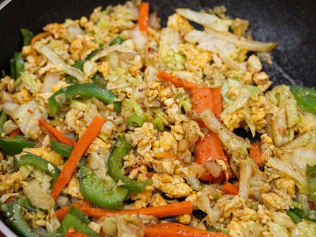 Cabbage Egg Stir Fry Recipe