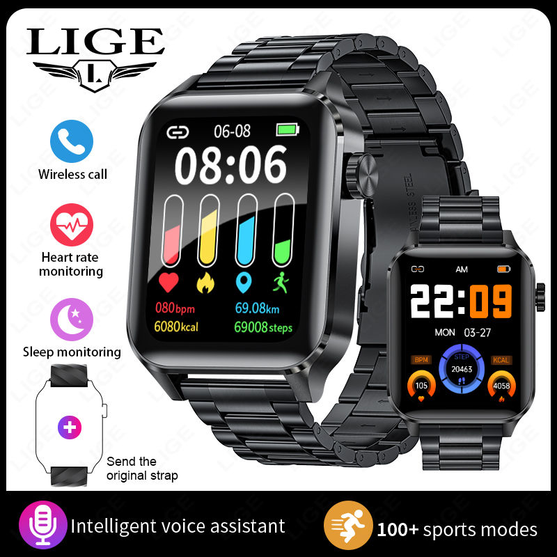 Miniatura: LIGE Smart Watch Women Men Bluetooth Call Watches Sports Fitness Bracelet Female