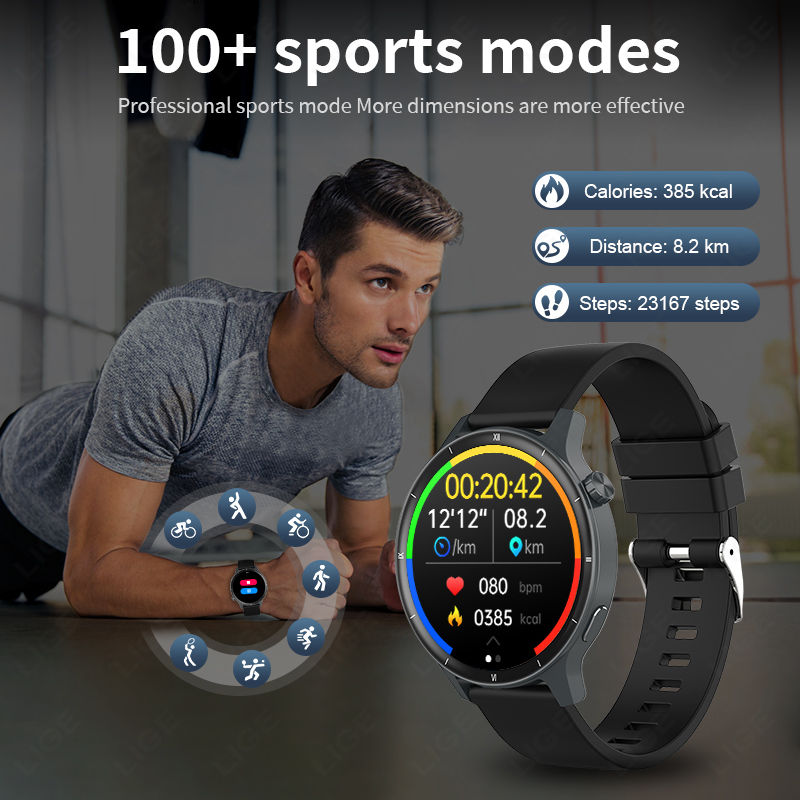 Miniatura: LIGE Smart Watch Women Men Bluetooth Call Watches Sports Fitness Bracelet Female