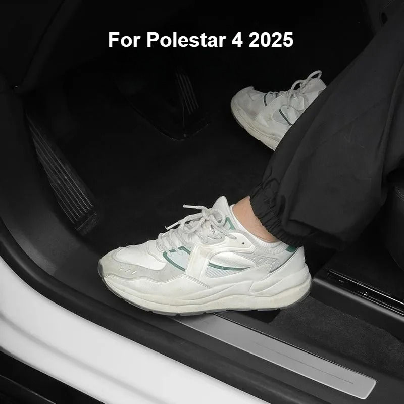Car Door Sill Protector Leather Threshold Strips Anti-Scratch Welcome Pedal Prot