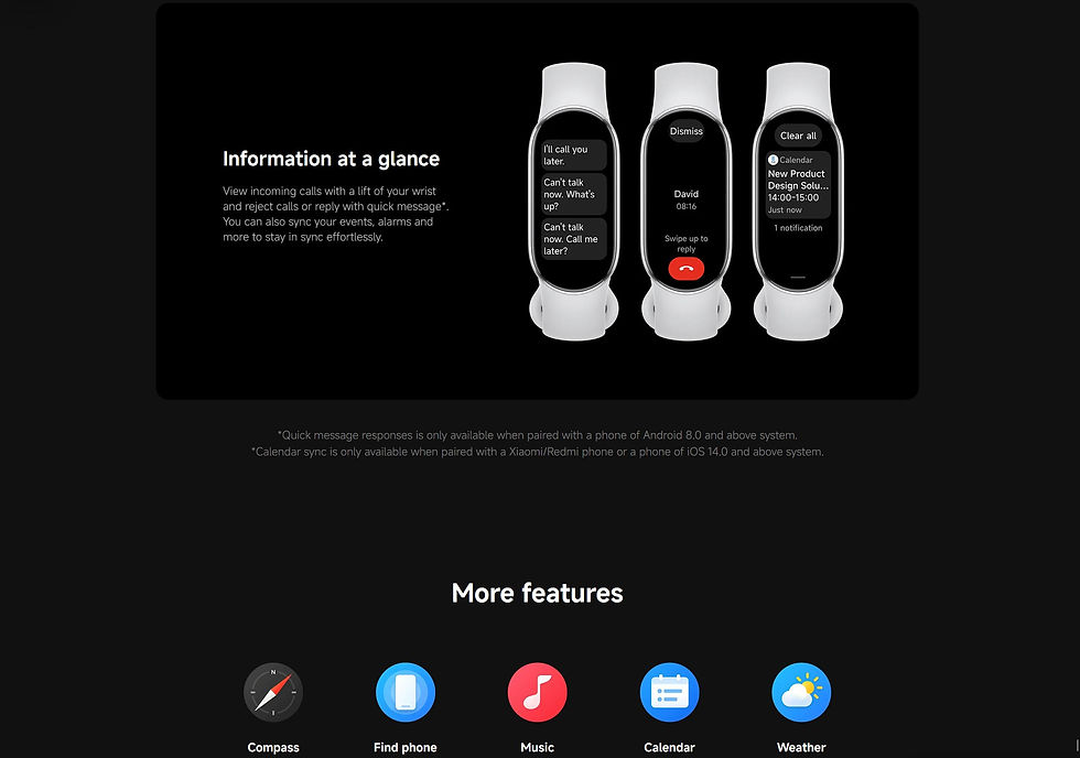 Miniatura: Xiaomi Mi Smart Band 10 Global Version 1.72" AMOLED Health Monitoring 21 Day Bat