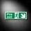 Thumbnail: Fire Exit Sign (Down Right) - 400mm x 150mm