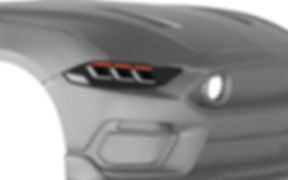 Headlights Ford Mustang S650 2018-2023 3D Model