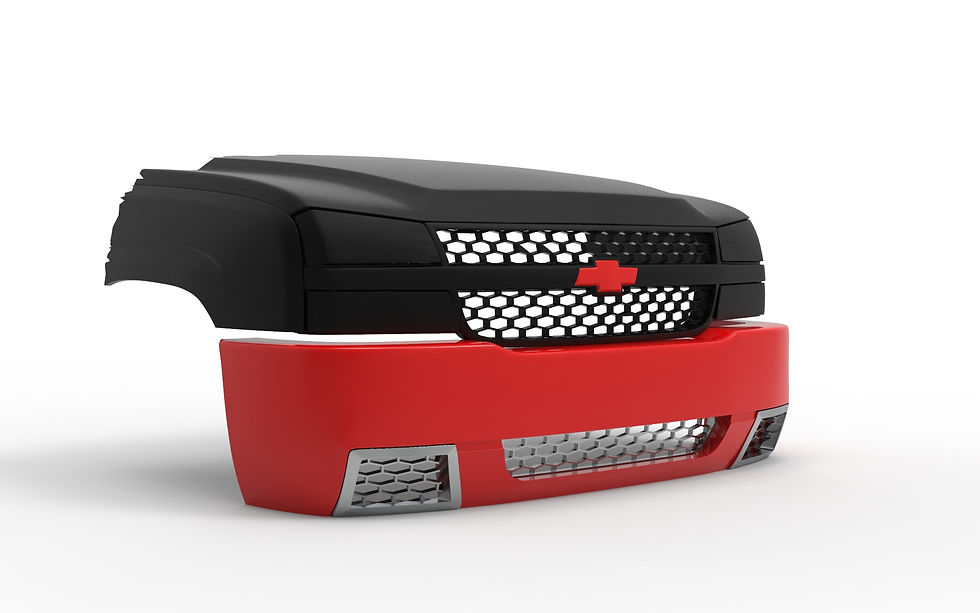 BLACKHORSE-RACING Front Lower Grille For Chevrolet Silverado SS 2003-2006 – Matte Black Honeycomb
