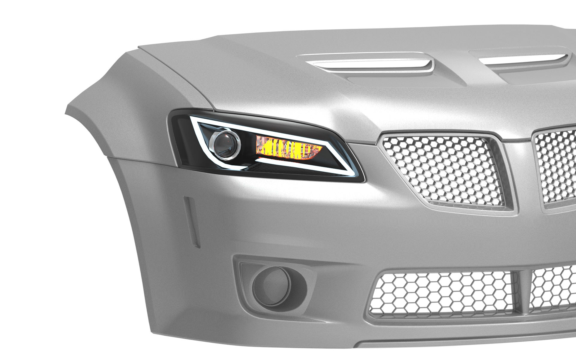 Headlight Pontiac G8 GT GXP Black 3d Model