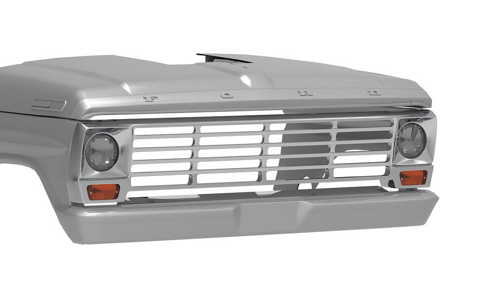 Grill Ford F100 1967 3d model