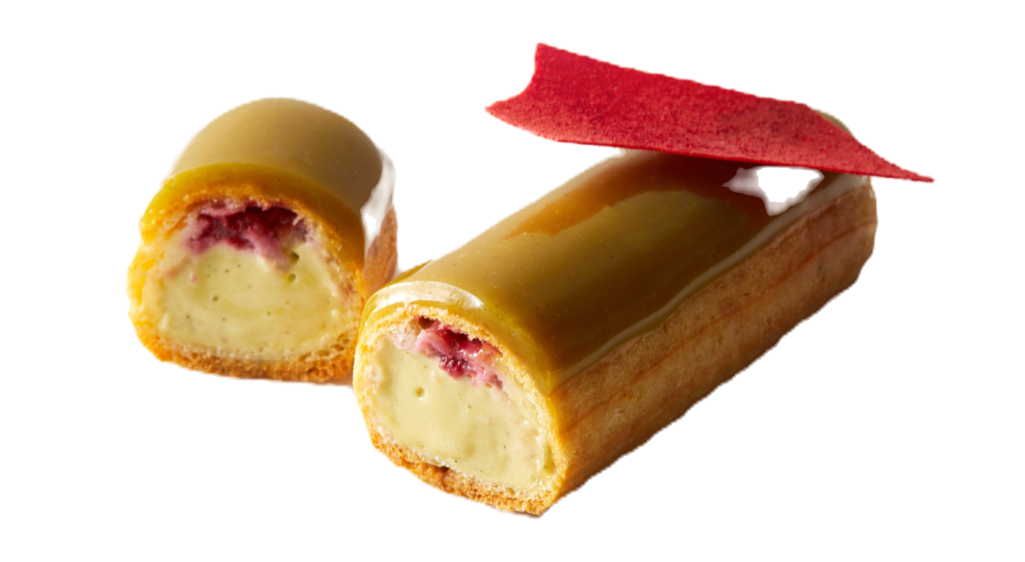 Pistachio Raspberry Éclair