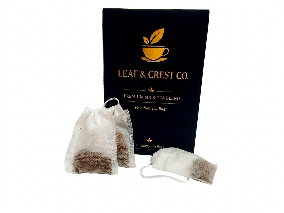 Thumbnail: LEAF & CREST PREMIUM ASSAMESE MILK TEA BLEND / STRONG CHAI / 30 LUXURY TEA BAGS 