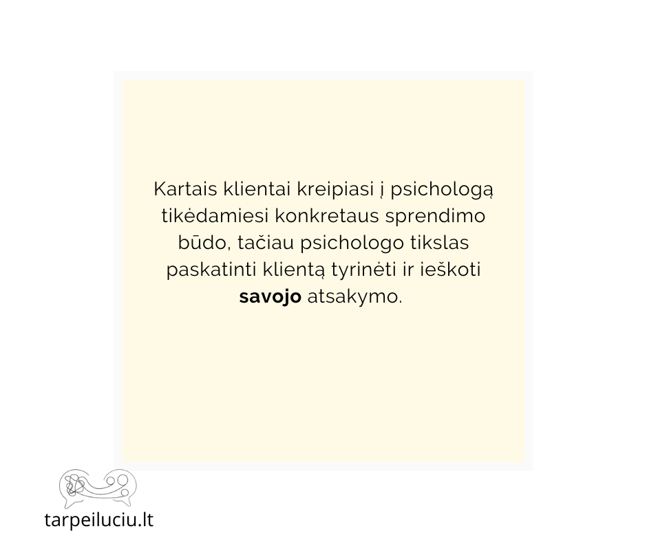 Kas priima sprendimus?