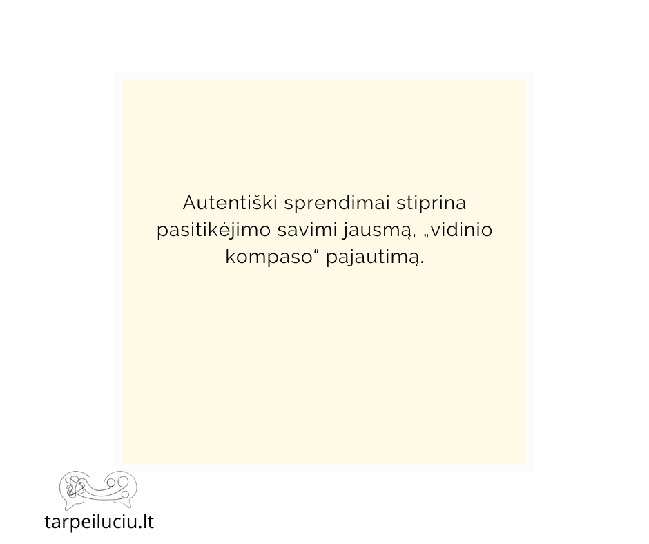 Kas priima sprendimus?