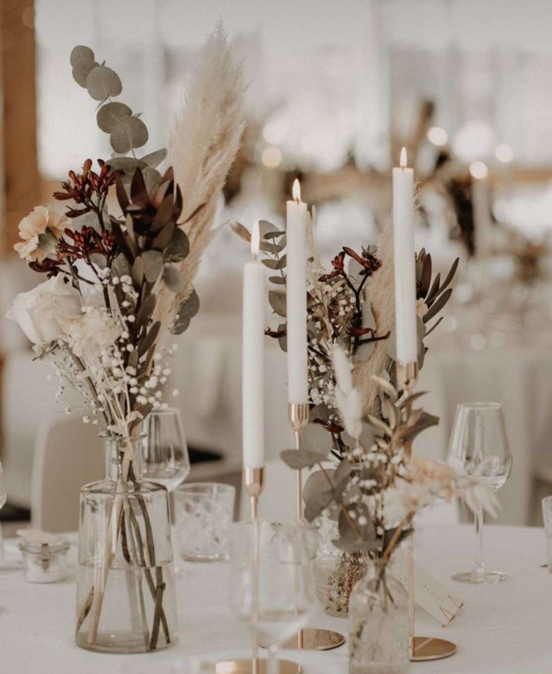 KERZENSTÄNDER `CLASSIC GOLD LIGHT`- 3ER SET