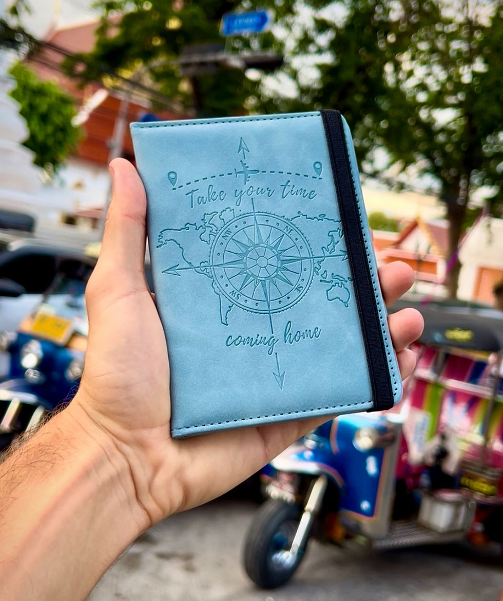Trackable passport cover in Thailand