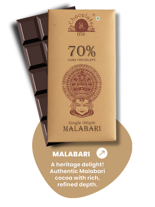 70% dark chocolate Special Collection Malabari bar.