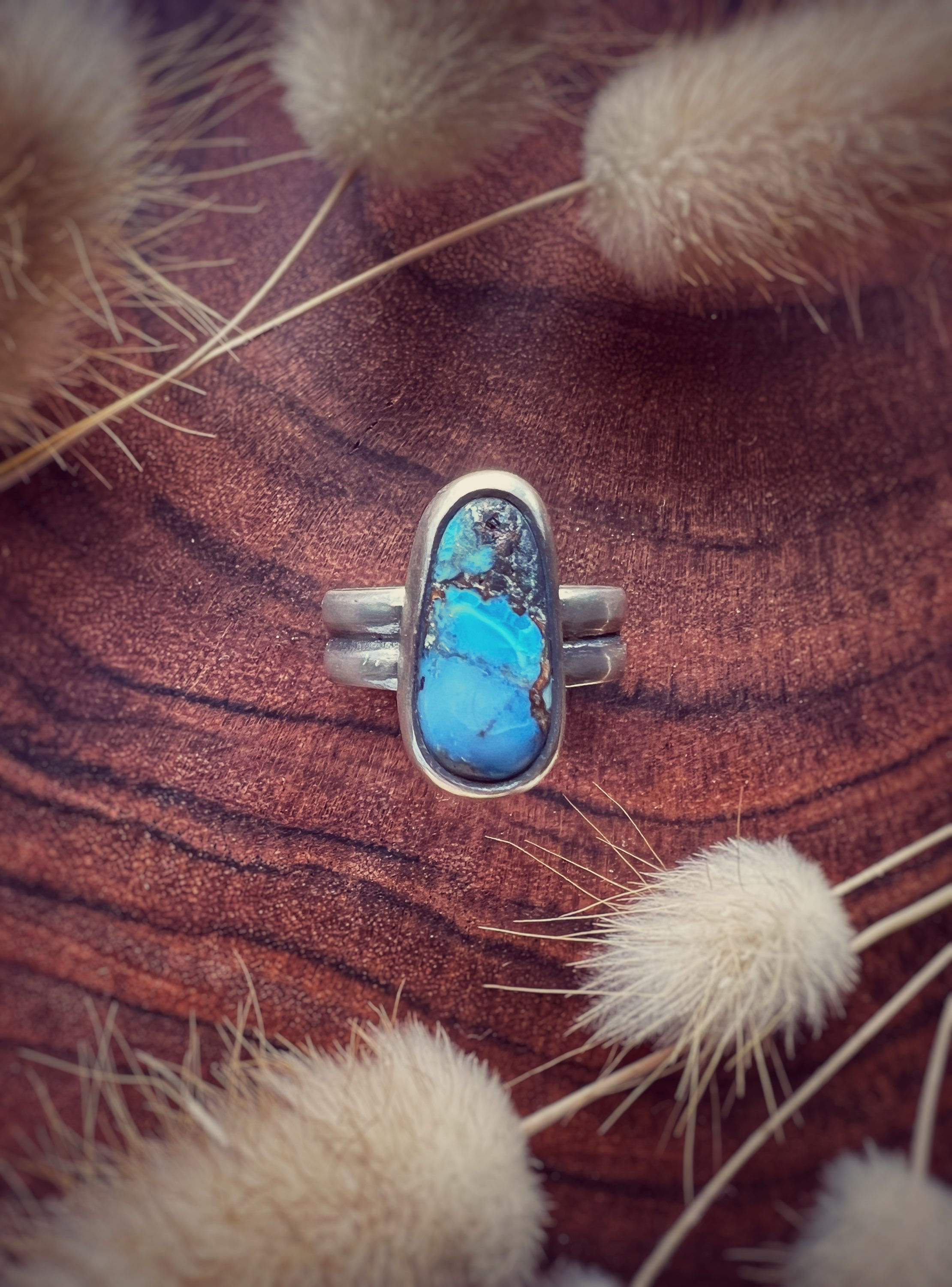 Turquoise Ring - 925 silver