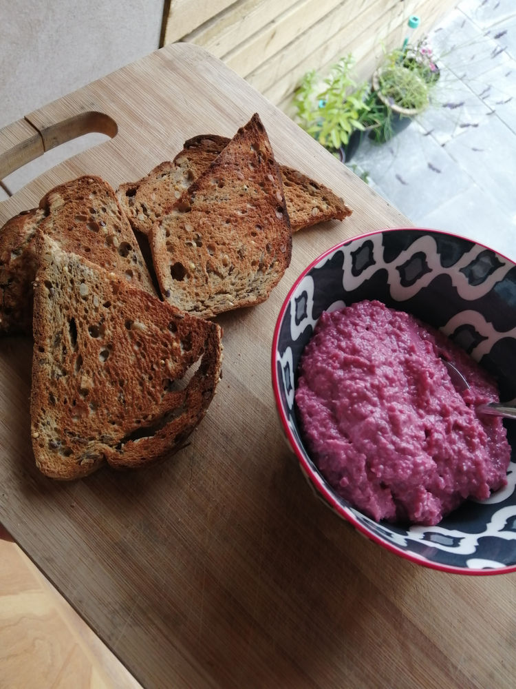 Review ChicP Beetroot and Horseradish Hummus Chatting Food Magazine