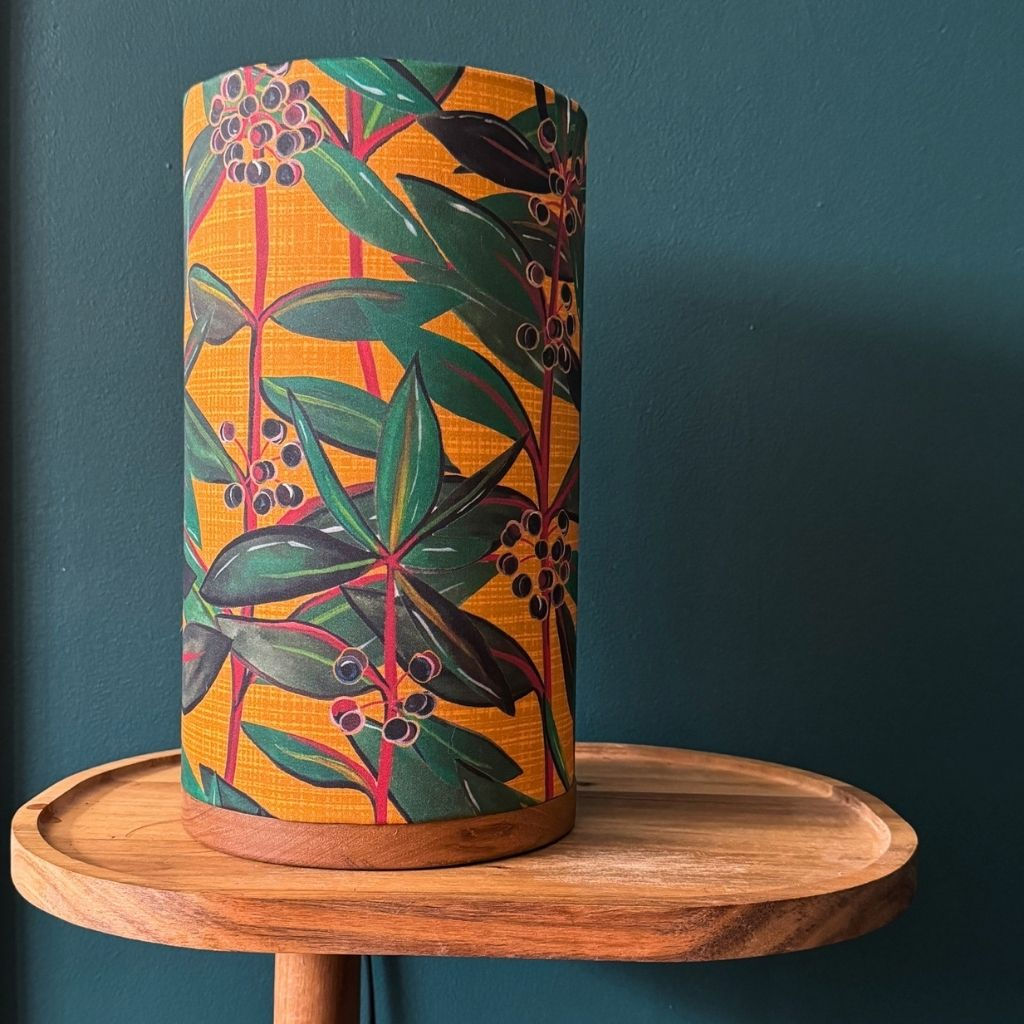 Wally and Eva Cylinder Table Lamp - Tasmanian Pepperberry