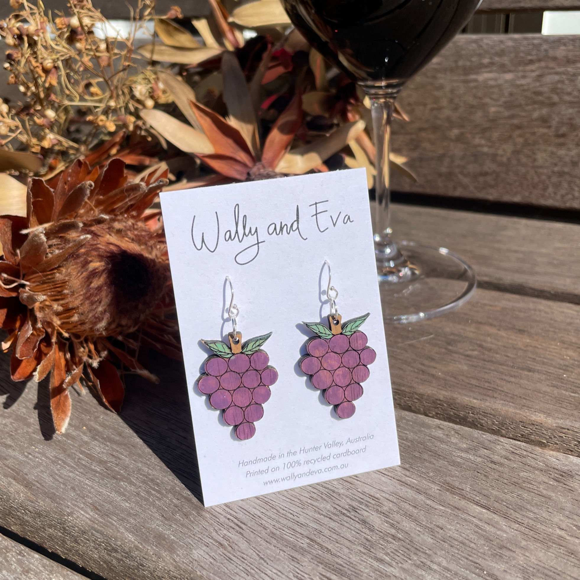Bunch of Grapes Dangle Earrings