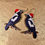 Thumbnail: Australian Christmas Magpie Hand Painted Earrings