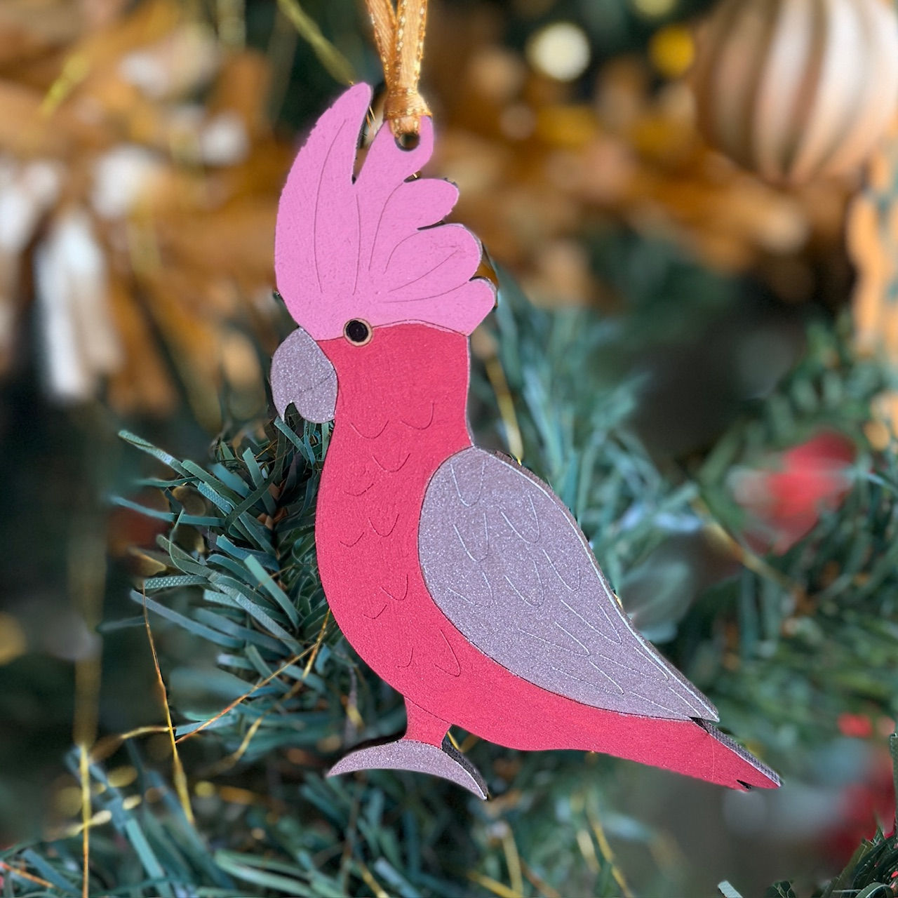 Australiana Native Birds Christmas Decoration-Galah