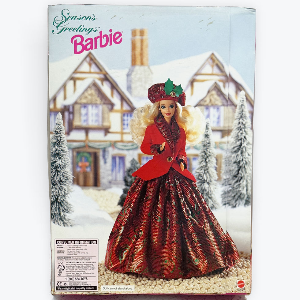 Thumbnail: 1994 Seasons’s Greetings Collector Barbie Vintage Mattel Doll BNIB