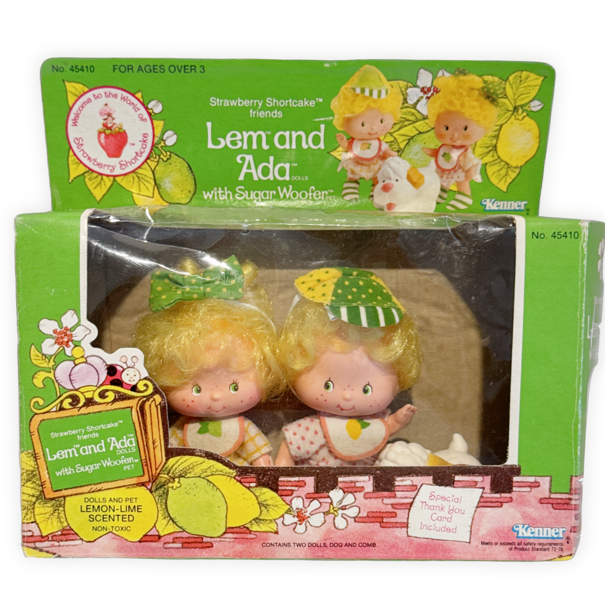 Lem and Ada Dolls with Sugar Woofer Pet 1st Edition w/ Box
