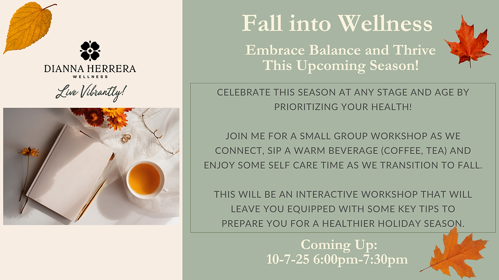 Womans Wellness Workshop!